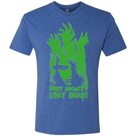 T-Shirts Vintage Royal / Small They Wont Stay Dead Men's Triblend T-Shirt
