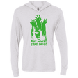 T-Shirts Heather White / X-Small They Wont Stay Dead Triblend Long Sleeve Hoodie Tee