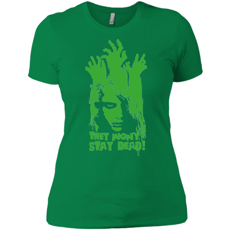 T-Shirts Kelly Green / X-Small They Wont Stay Dead Women's Premium T-Shirt