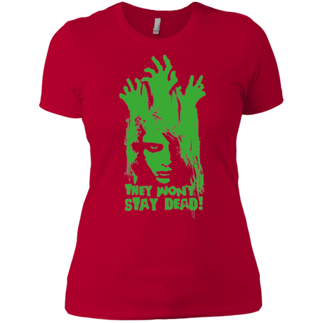 T-Shirts Red / X-Small They Wont Stay Dead Women's Premium T-Shirt