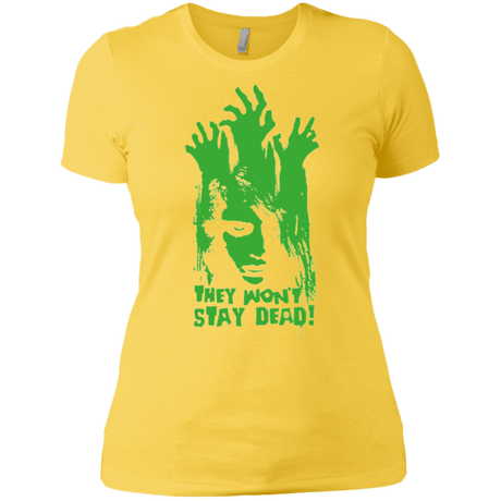 T-Shirts Vibrant Yellow / X-Small They Wont Stay Dead Women's Premium T-Shirt