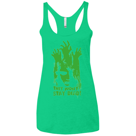 T-Shirts Envy / X-Small They Wont Stay Dead Women's Triblend Racerback Tank