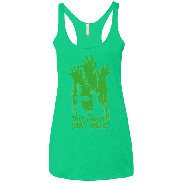 T-Shirts Envy / X-Small They Wont Stay Dead Women's Triblend Racerback Tank