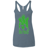 T-Shirts Indigo / X-Small They Wont Stay Dead Women's Triblend Racerback Tank