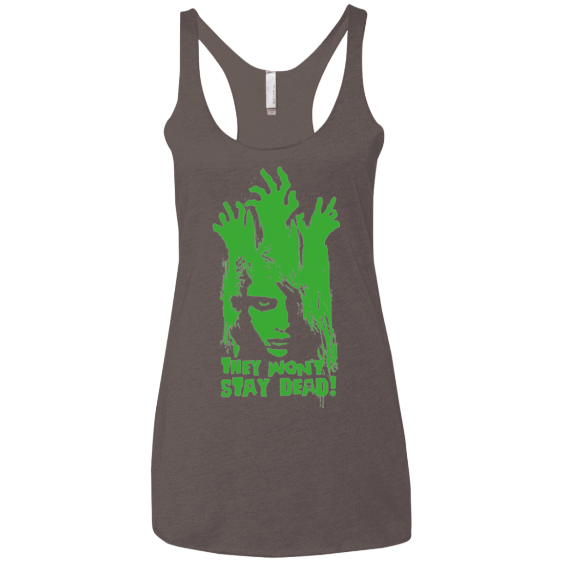 T-Shirts Macchiato / X-Small They Wont Stay Dead Women's Triblend Racerback Tank
