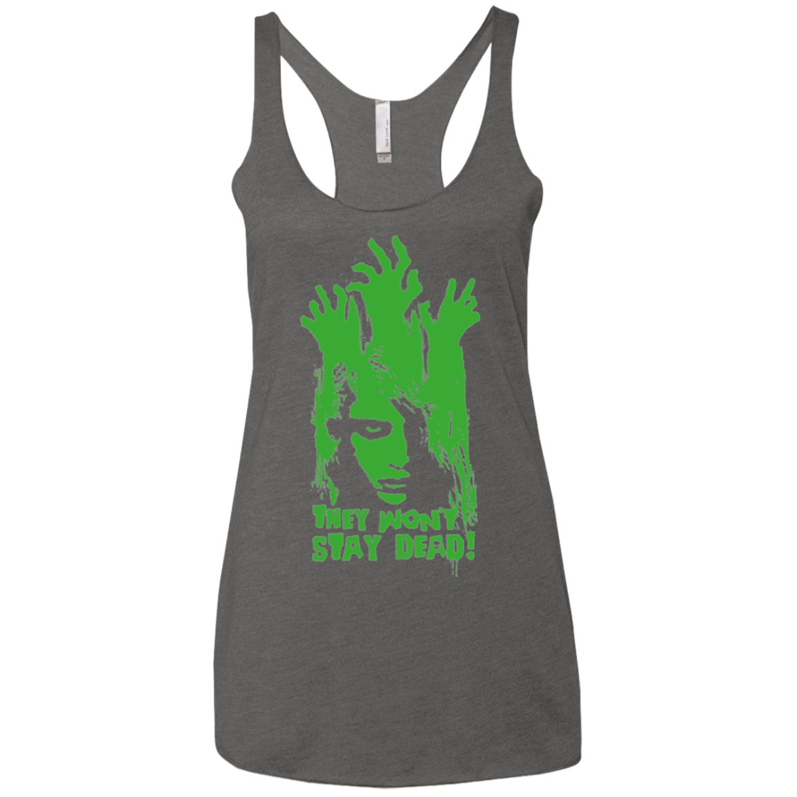 T-Shirts Premium Heather / X-Small They Wont Stay Dead Women's Triblend Racerback Tank