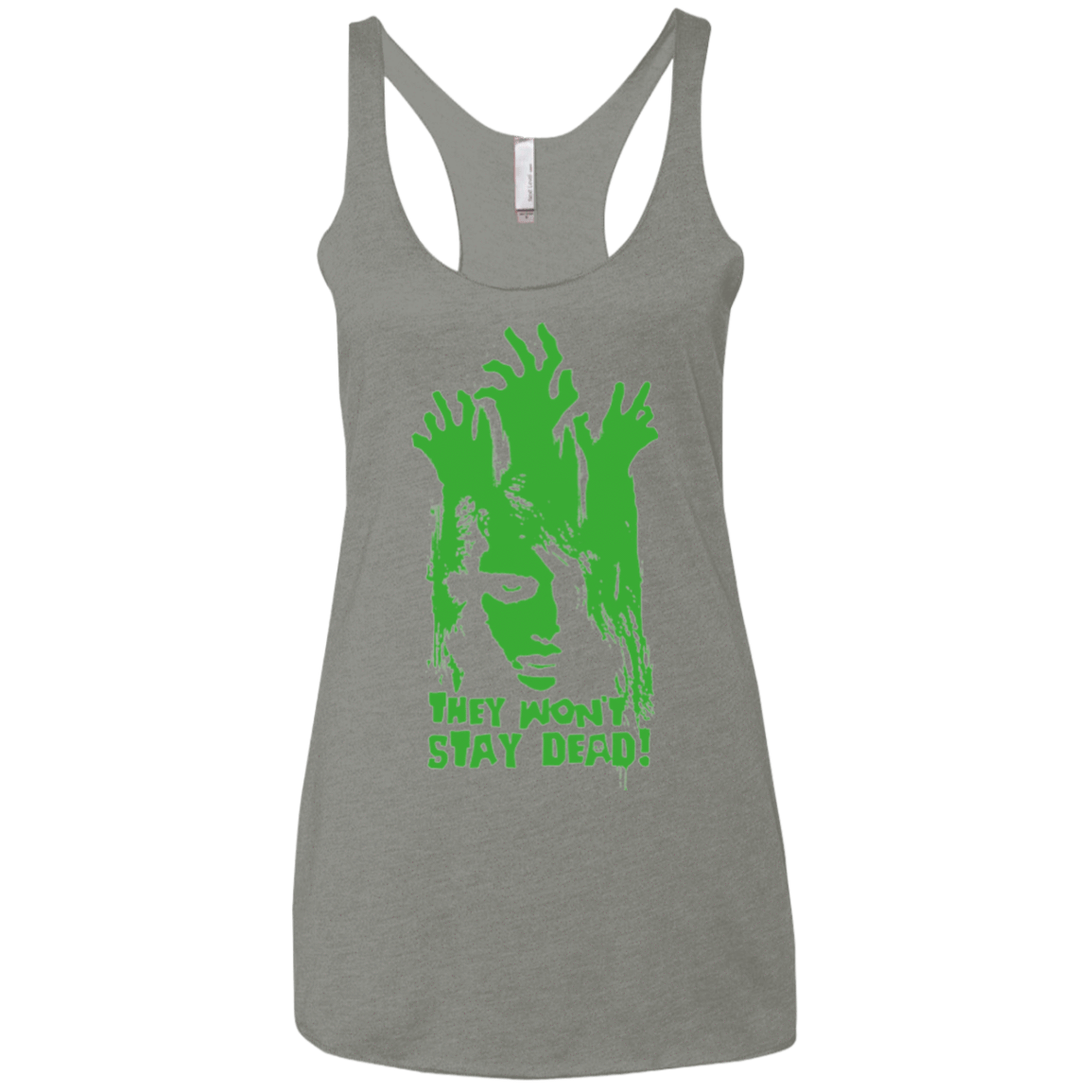 T-Shirts Venetian Grey / X-Small They Wont Stay Dead Women's Triblend Racerback Tank