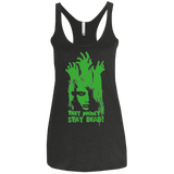 T-Shirts Vintage Black / X-Small They Wont Stay Dead Women's Triblend Racerback Tank