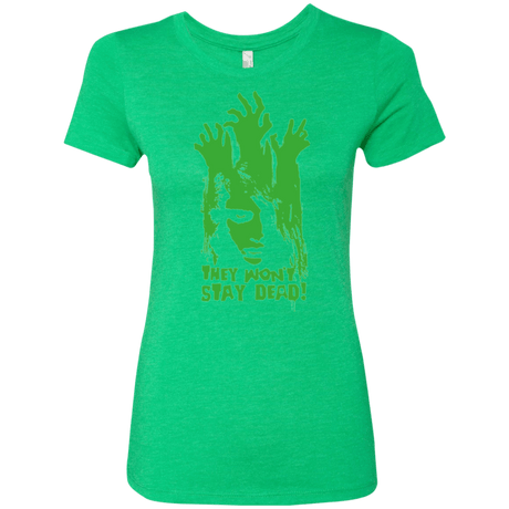 T-Shirts Envy / Small They Wont Stay Dead Women's Triblend T-Shirt