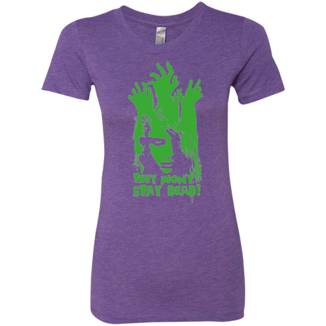 T-Shirts Purple Rush / Small They Wont Stay Dead Women's Triblend T-Shirt