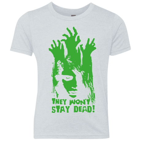 T-Shirts Heather White / YXS They Wont Stay Dead Youth Triblend T-Shirt