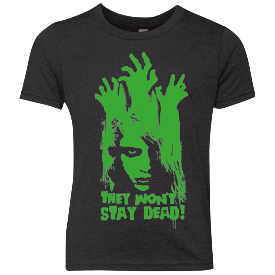 T-Shirts Vintage Black / YXS They Wont Stay Dead Youth Triblend T-Shirt