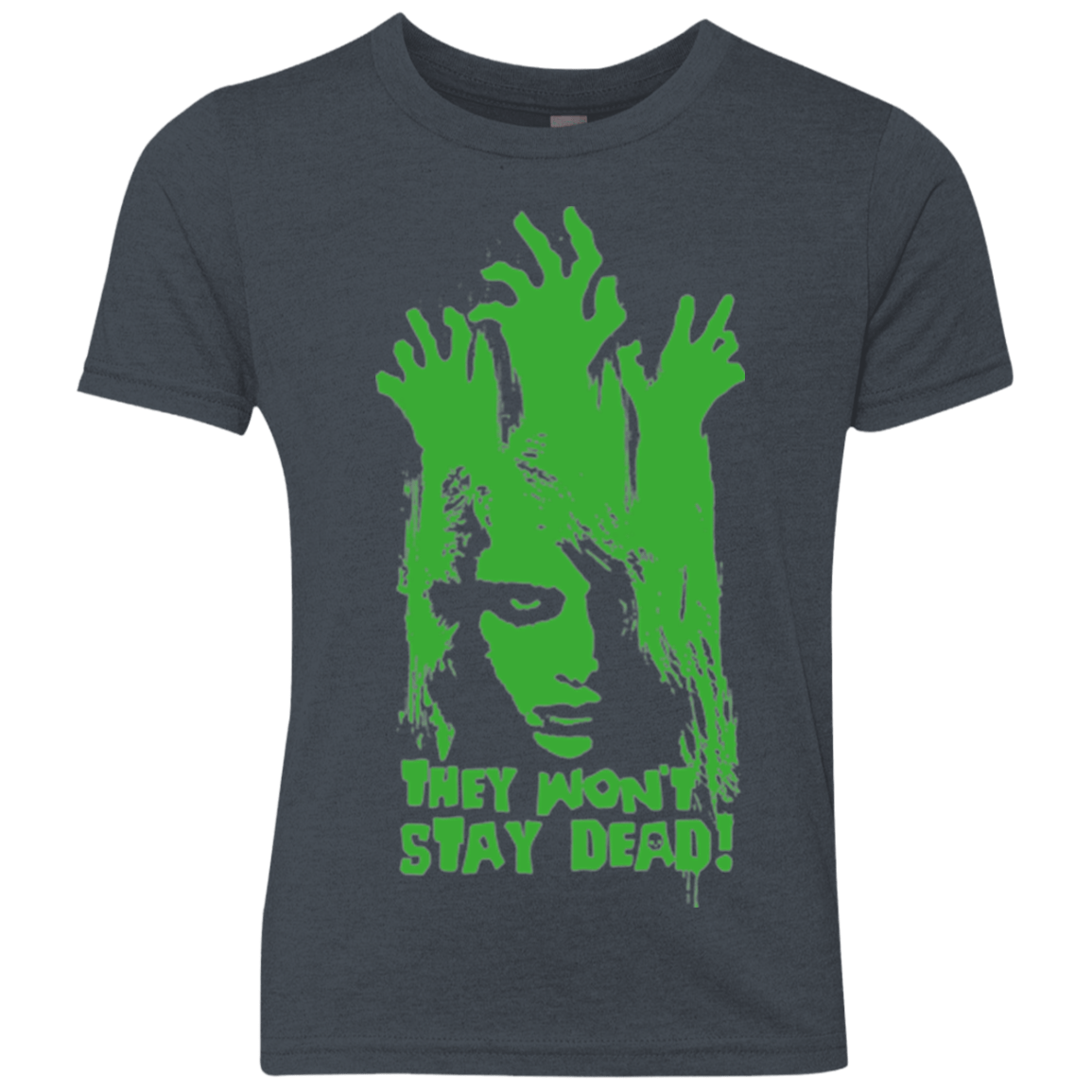 T-Shirts Vintage Navy / YXS They Wont Stay Dead Youth Triblend T-Shirt