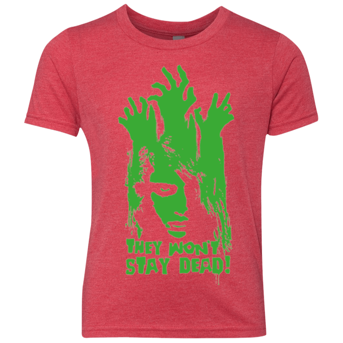 T-Shirts Vintage Red / YXS They Wont Stay Dead Youth Triblend T-Shirt