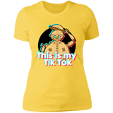 T-Shirts Vibrant Yellow / S This is my Tik Tok Women's Premium T-Shirt