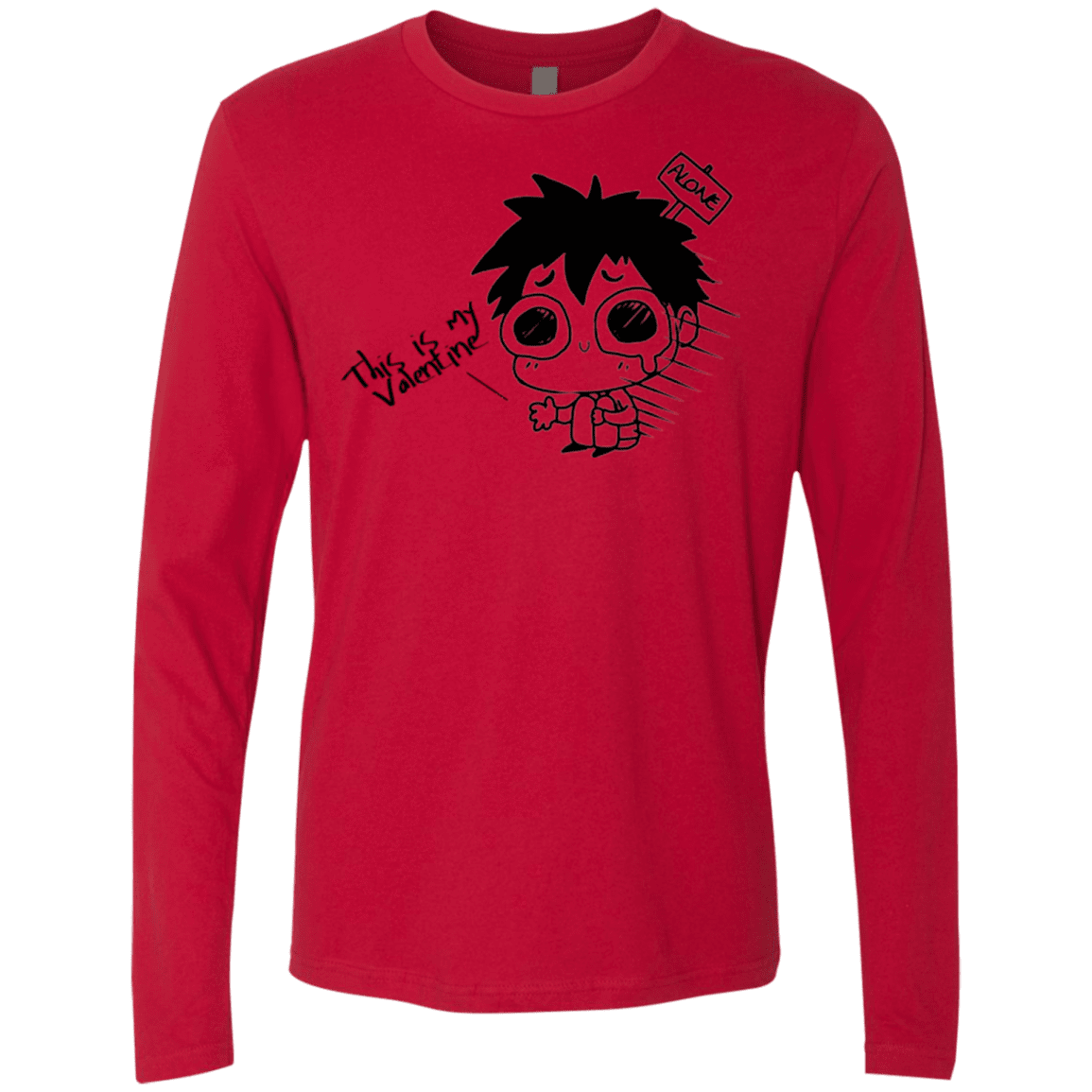 T-Shirts Red / Small This is my Valentine Men's Premium Long Sleeve