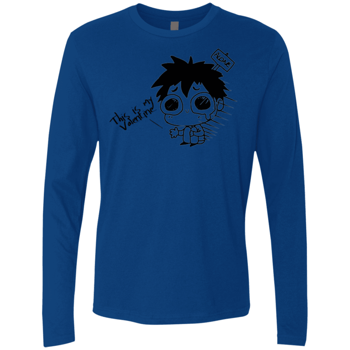 T-Shirts Royal / Small This is my Valentine Men's Premium Long Sleeve