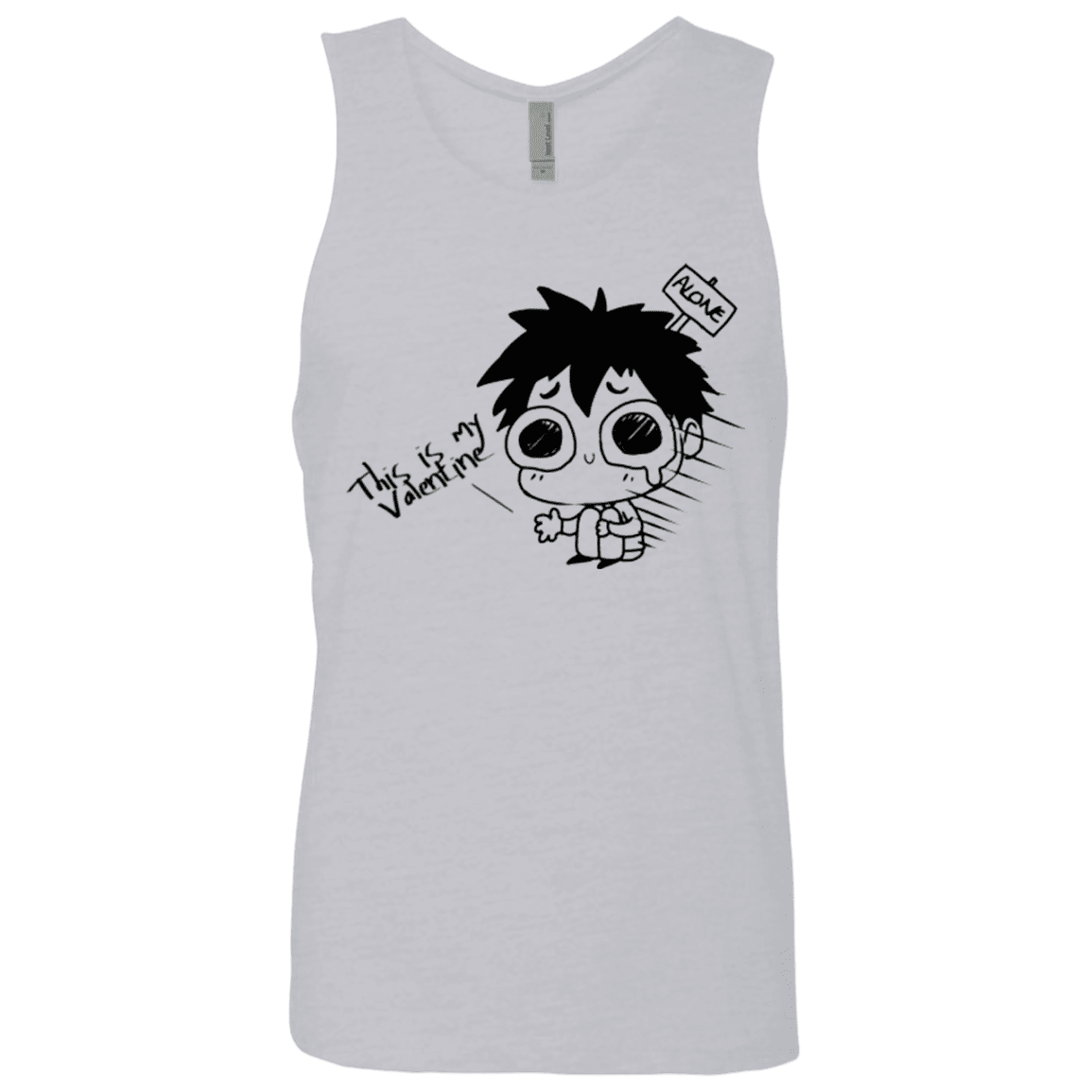 T-Shirts Heather Grey / Small This is my Valentine Men's Premium Tank Top