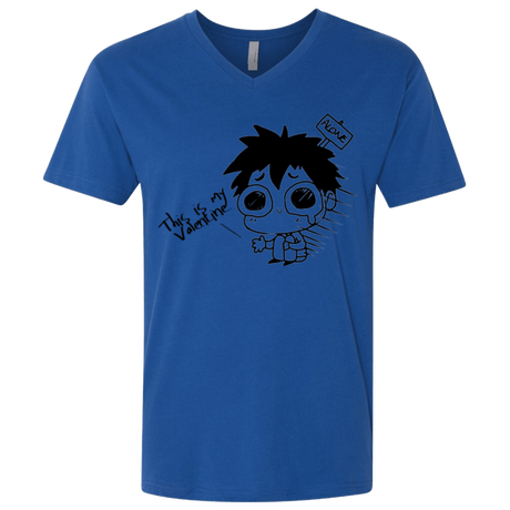 T-Shirts Royal / X-Small This is my Valentine Men's Premium V-Neck