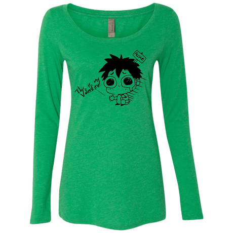 T-Shirts Envy / Small This is my Valentine Women's Triblend Long Sleeve Shirt