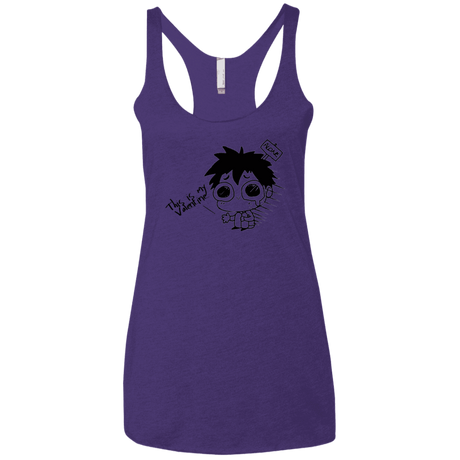 T-Shirts Purple / X-Small This is my Valentine Women's Triblend Racerback Tank