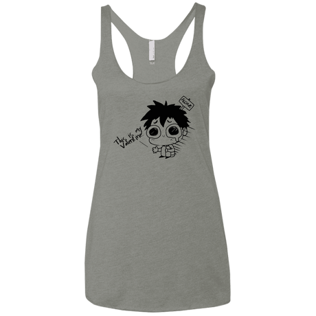T-Shirts Venetian Grey / X-Small This is my Valentine Women's Triblend Racerback Tank