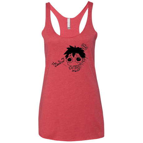 T-Shirts Vintage Red / X-Small This is my Valentine Women's Triblend Racerback Tank