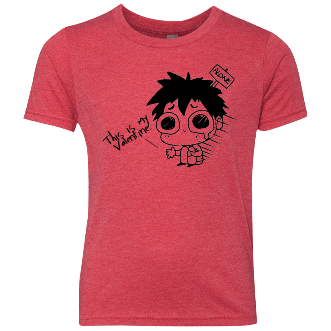 T-Shirts Vintage Red / YXS This is my Valentine Youth Triblend T-Shirt