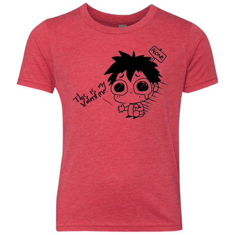 T-Shirts Vintage Red / YXS This is my Valentine Youth Triblend T-Shirt