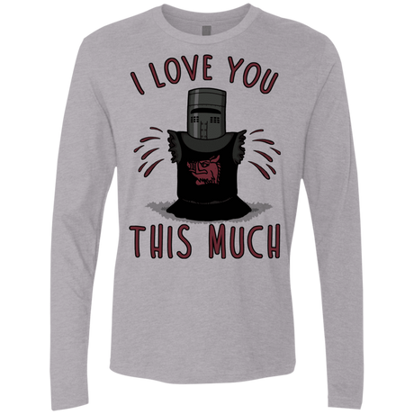 T-Shirts Heather Grey / Small This much Men's Premium Long Sleeve