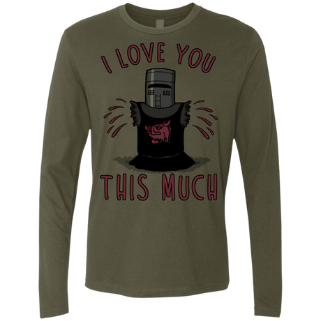 T-Shirts Military Green / Small This much Men's Premium Long Sleeve