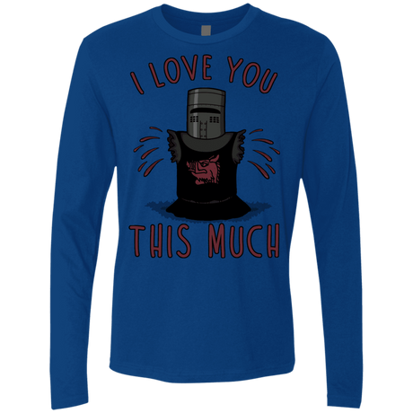 T-Shirts Royal / Small This much Men's Premium Long Sleeve
