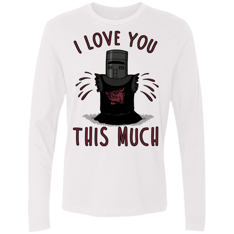 T-Shirts White / Small This much Men's Premium Long Sleeve