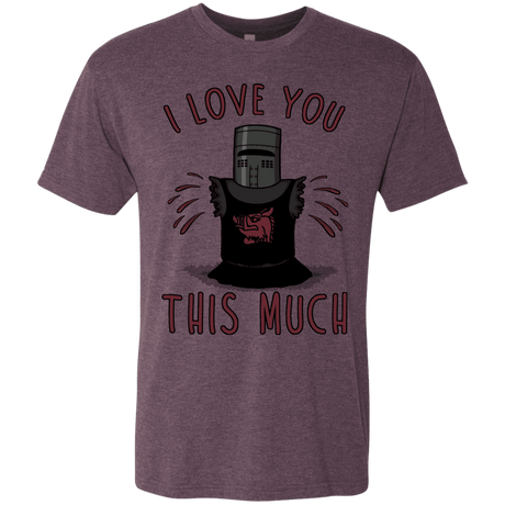 T-Shirts Vintage Purple / Small This much Men's Triblend T-Shirt