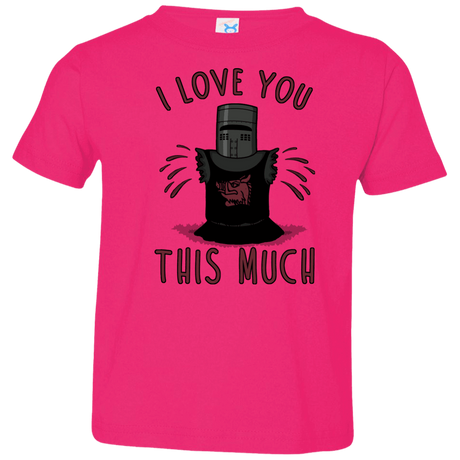 T-Shirts Hot Pink / 2T This much Toddler Premium T-Shirt