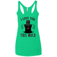 T-Shirts Envy / X-Small This much Women's Triblend Racerback Tank