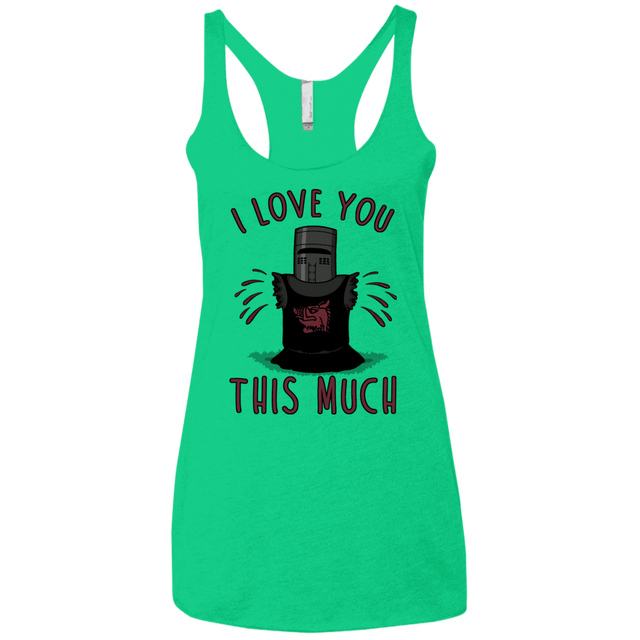 T-Shirts Envy / X-Small This much Women's Triblend Racerback Tank