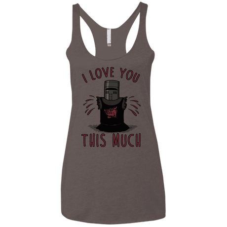 T-Shirts Macchiato / X-Small This much Women's Triblend Racerback Tank