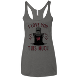 T-Shirts Premium Heather / X-Small This much Women's Triblend Racerback Tank