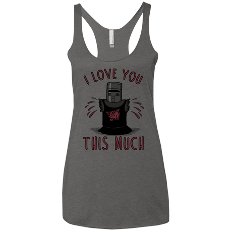 T-Shirts Premium Heather / X-Small This much Women's Triblend Racerback Tank