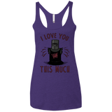 T-Shirts Purple Rush / X-Small This much Women's Triblend Racerback Tank