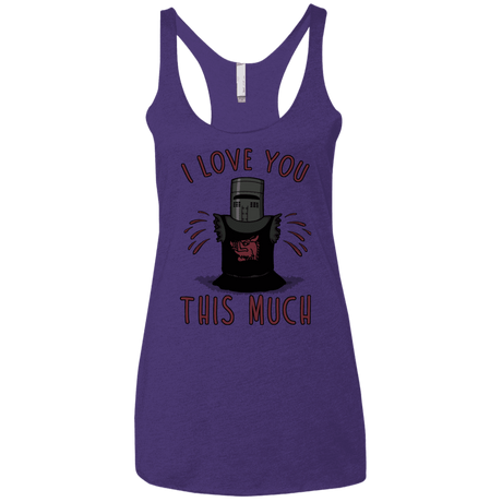T-Shirts Purple Rush / X-Small This much Women's Triblend Racerback Tank