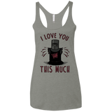 T-Shirts Venetian Grey / X-Small This much Women's Triblend Racerback Tank