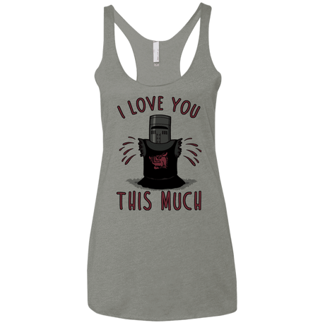 T-Shirts Venetian Grey / X-Small This much Women's Triblend Racerback Tank