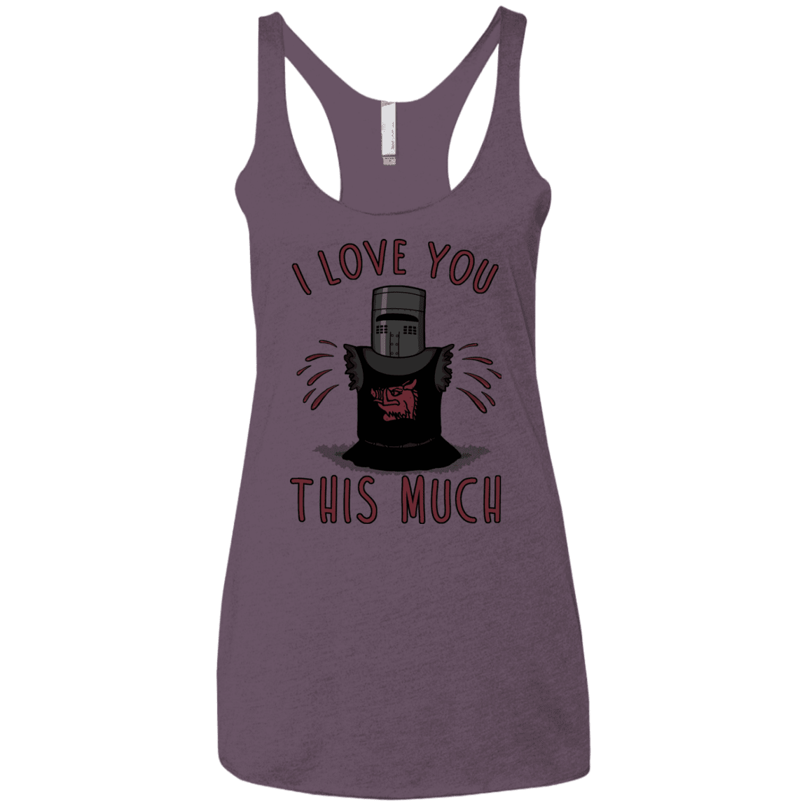 T-Shirts Vintage Purple / X-Small This much Women's Triblend Racerback Tank