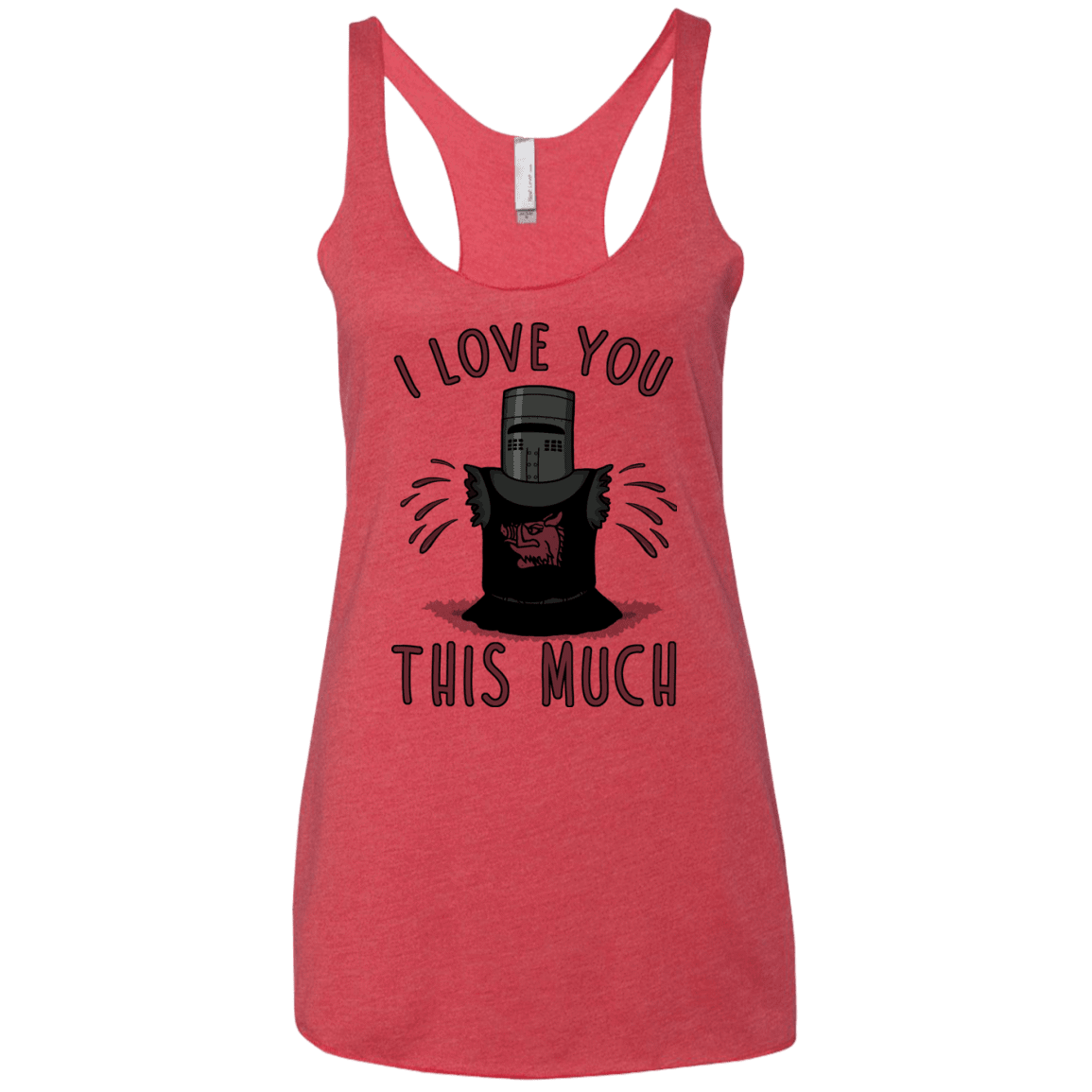 T-Shirts Vintage Red / X-Small This much Women's Triblend Racerback Tank