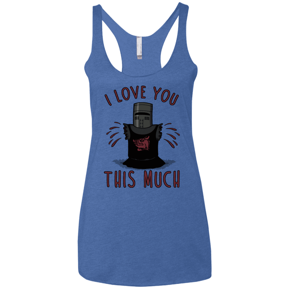 T-Shirts Vintage Royal / X-Small This much Women's Triblend Racerback Tank