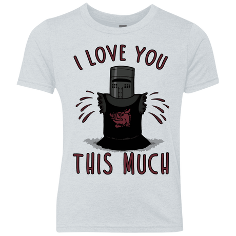 T-Shirts Heather White / YXS This much Youth Triblend T-Shirt