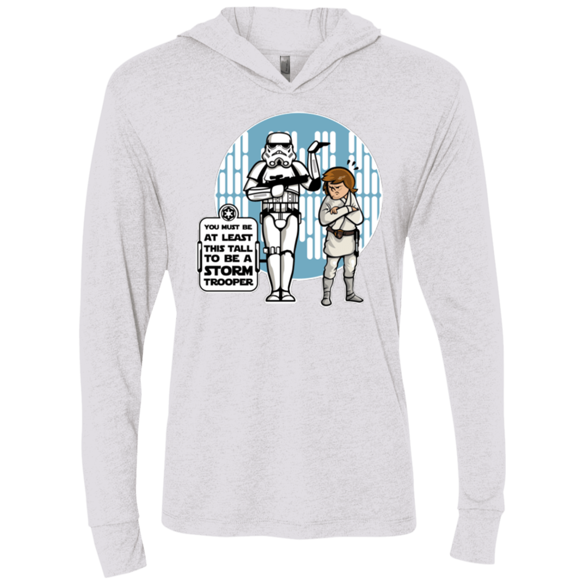 T-Shirts Heather White / X-Small This Tall Triblend Long Sleeve Hoodie Tee