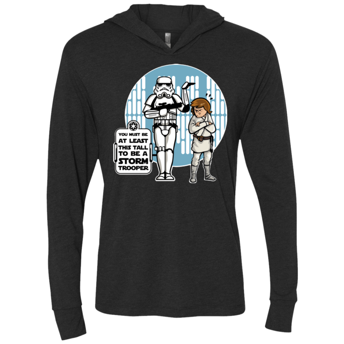 T-Shirts Vintage Black / X-Small This Tall Triblend Long Sleeve Hoodie Tee